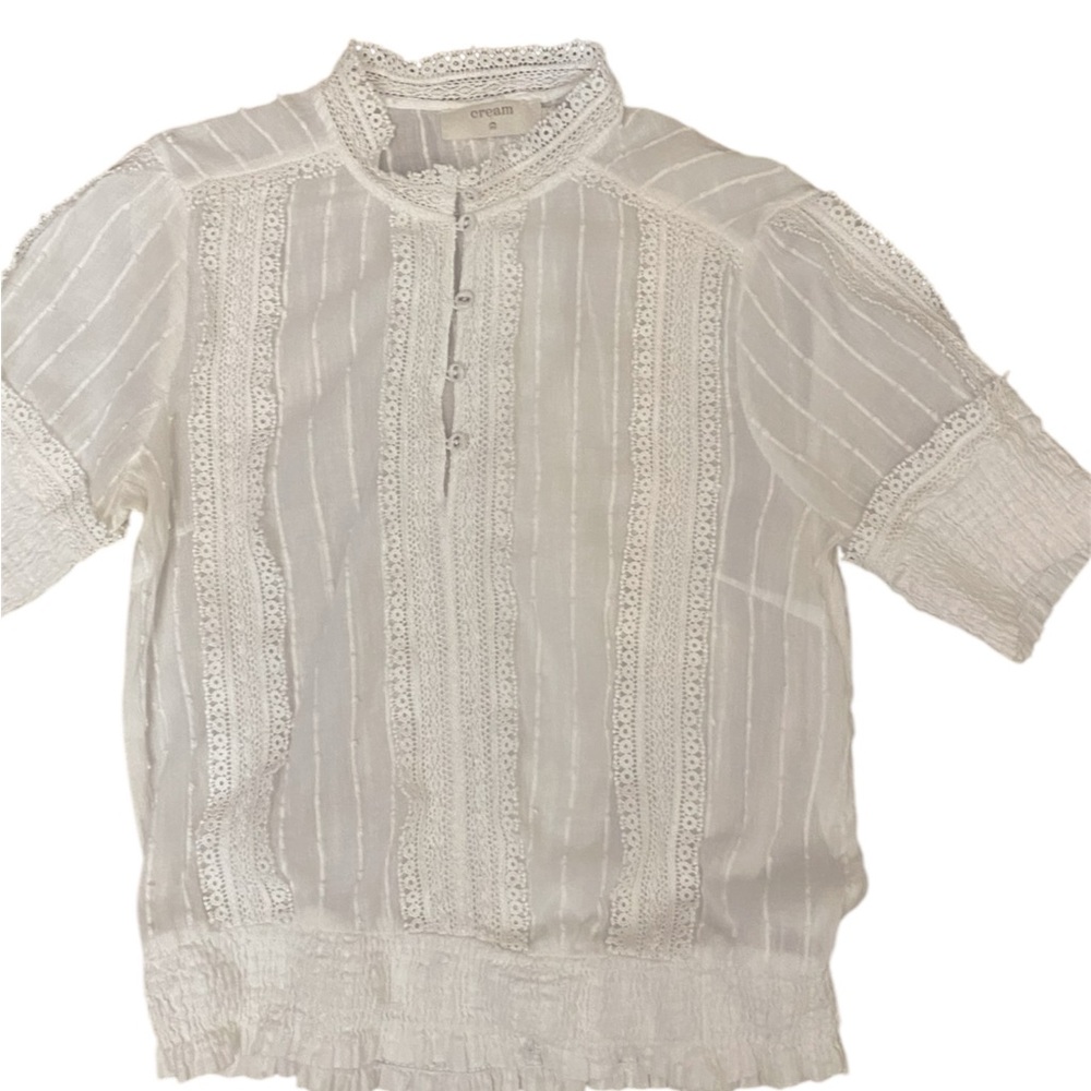 CREAM Lace Top